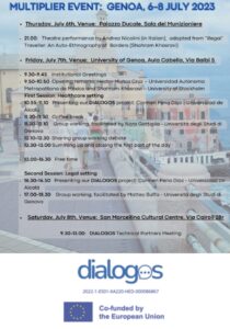 06.07.2023 - Progetto Dialogos Multiplier Event Genova