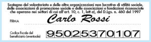 Donazione del 5 x mille alla Fondazione San Marcellino Onlus, Genova